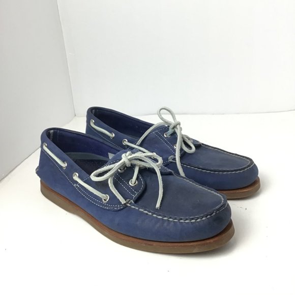 timberland boat shoes navy blue